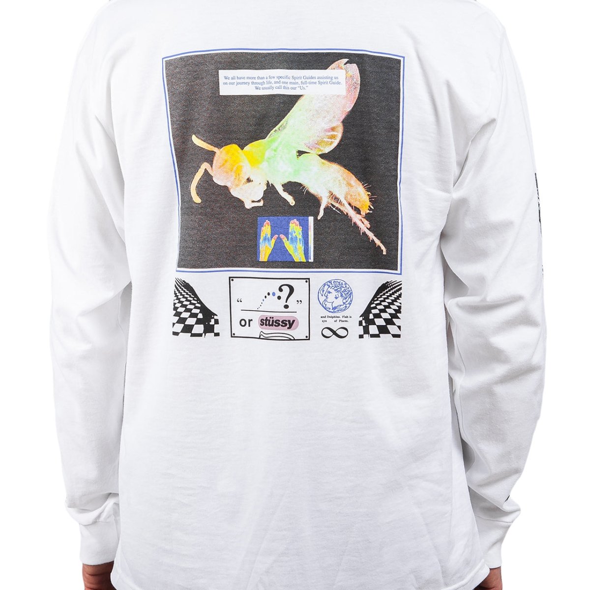 Stüssy Spirit Guide LS Tee (Weiß) - Allike Store