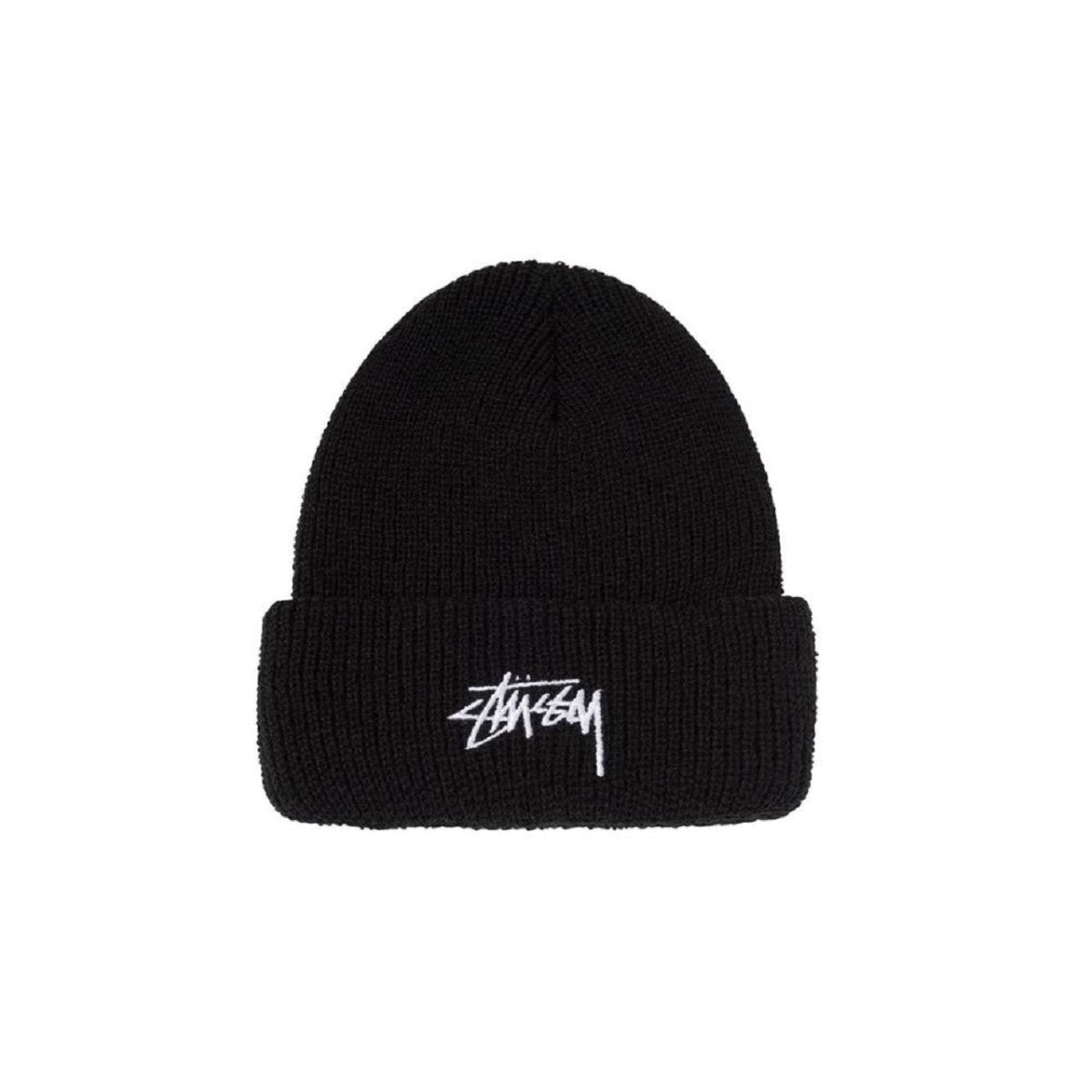 Stüssy Stock Cuff Beanie (Schwarz) - Allike Store