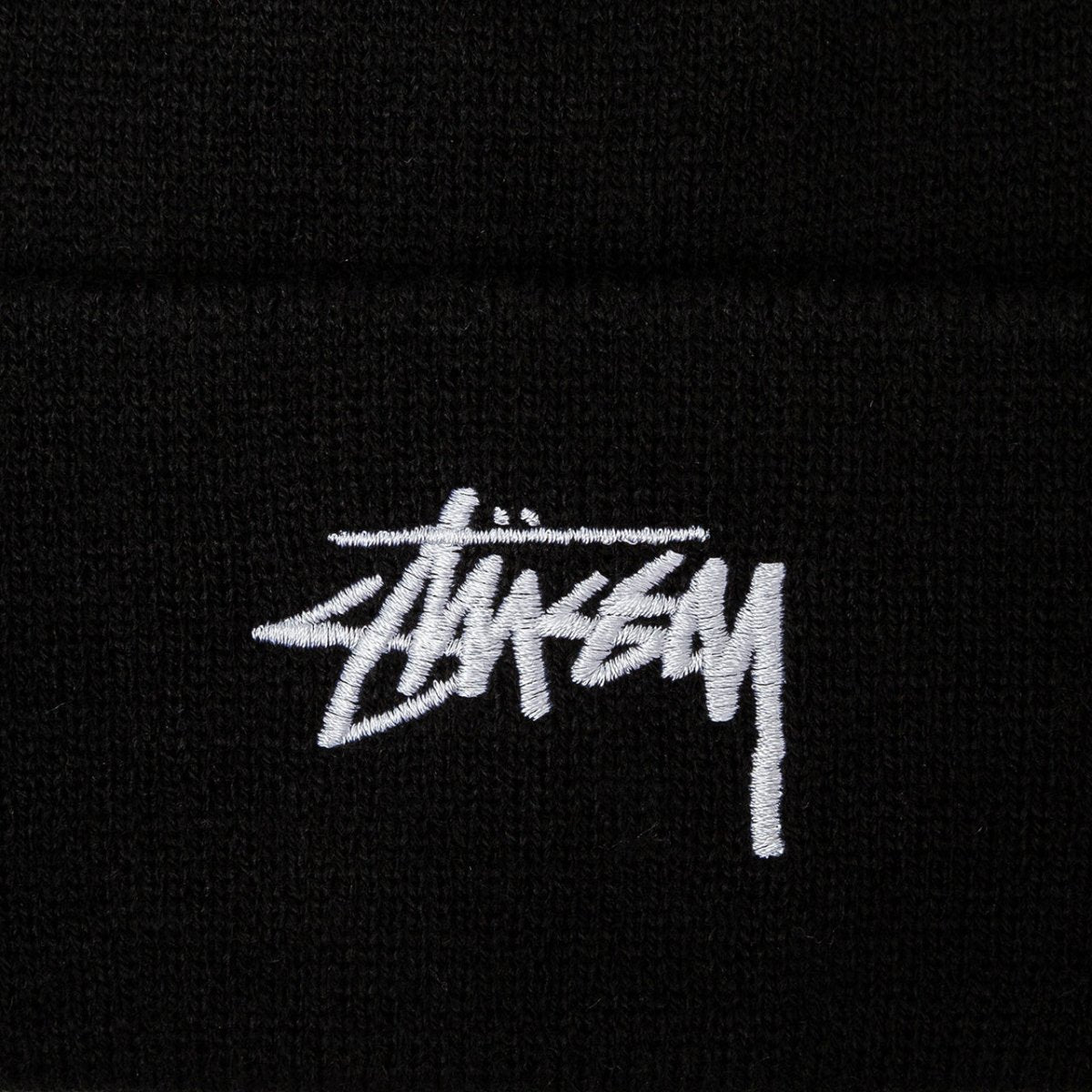 Stüssy Stock Cuff Beanie (Schwarz) - Allike Store