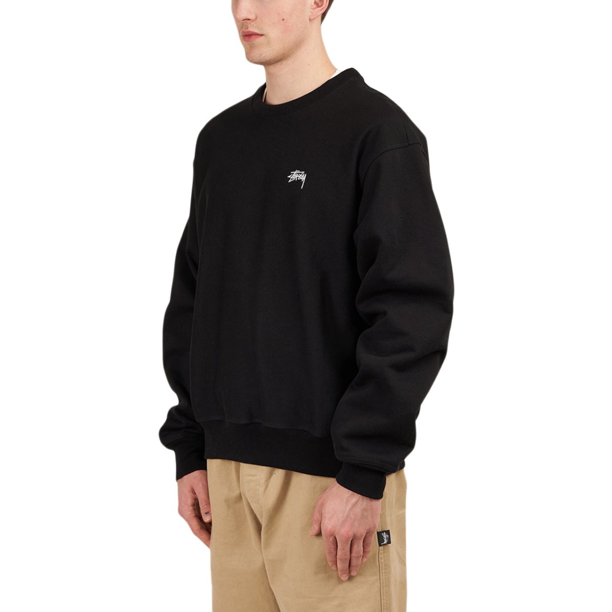 Stüssy Stock Logo Crew (Schwarz) - Allike Store