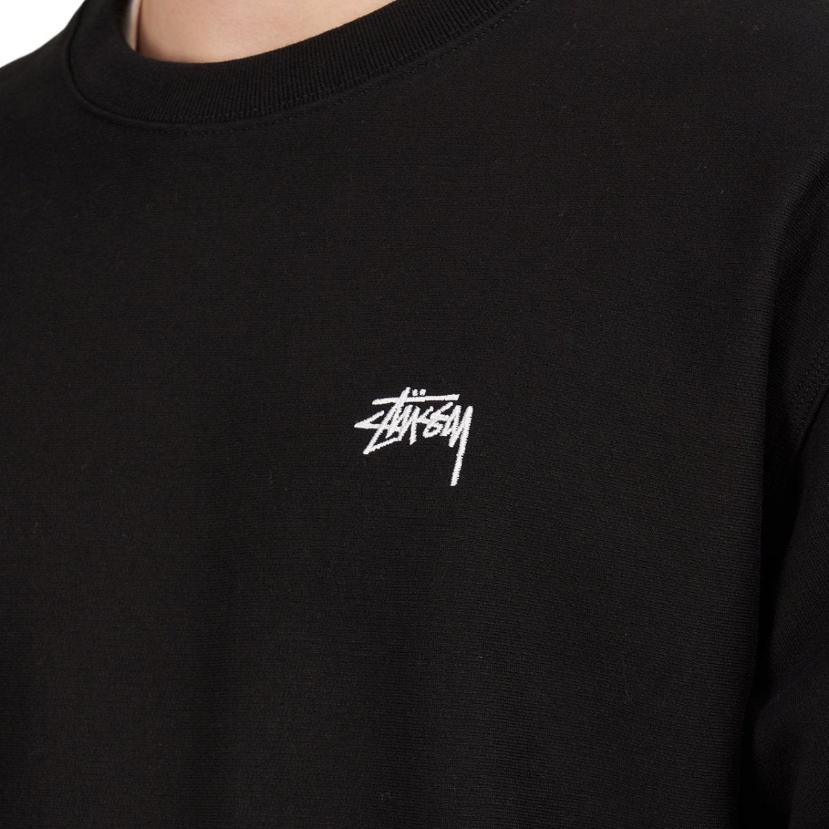 Stüssy Stock Logo Crew (Schwarz) - Allike Store