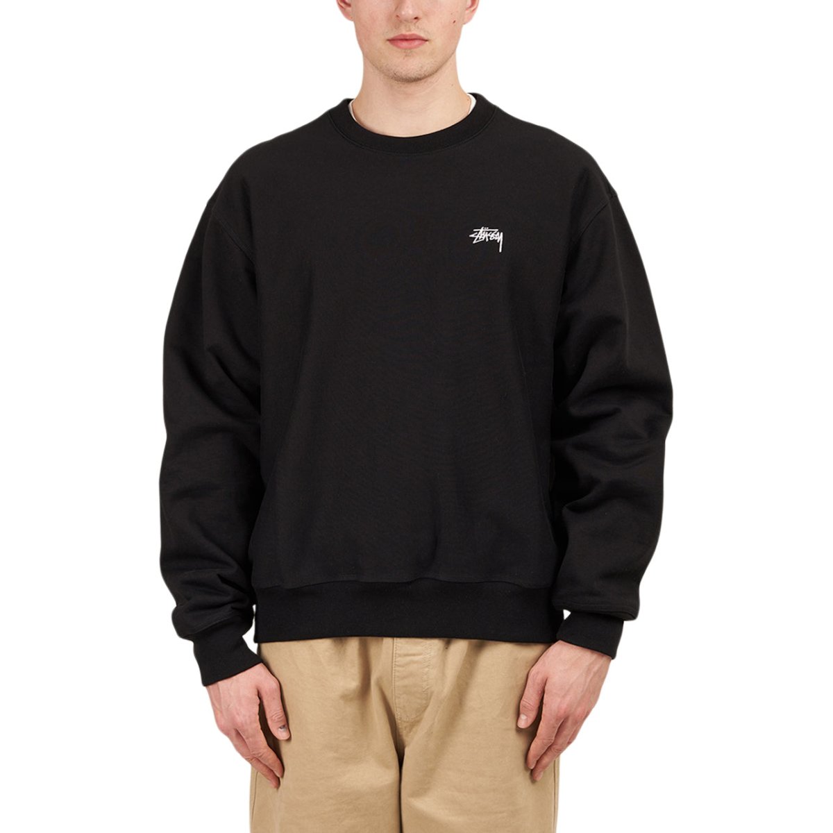 Stüssy Stock Logo Crew (Schwarz) - Allike Store