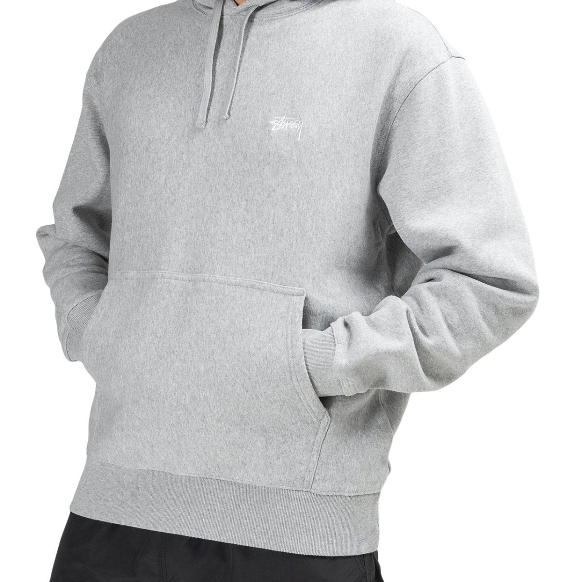 Stüssy Stock Logo Hoodie (Grau) - Allike Store