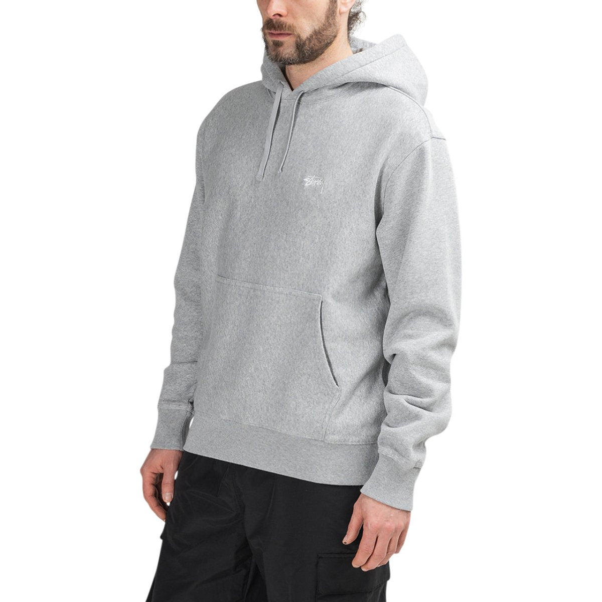 Stüssy Stock Logo Hoodie (Grau) - Allike Store