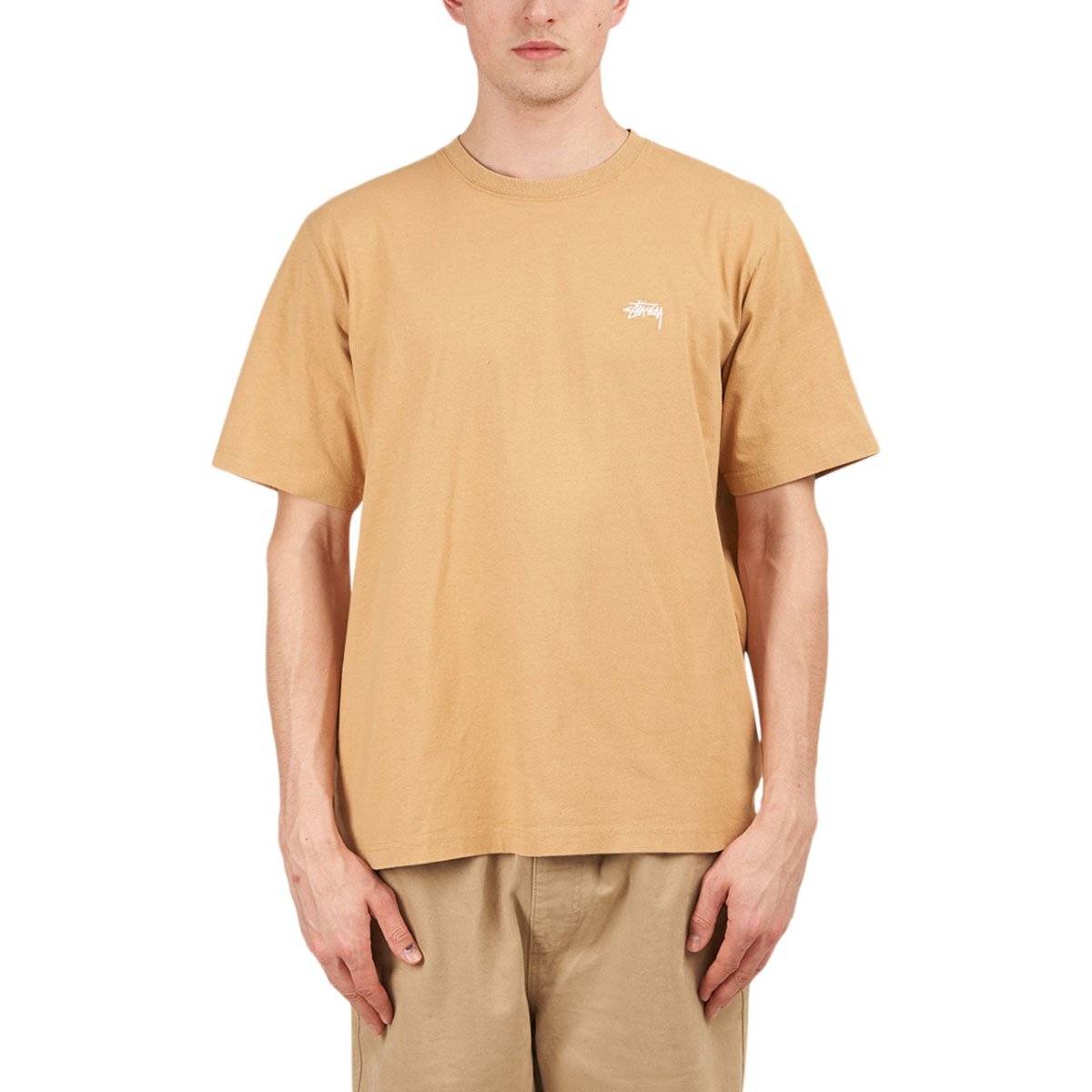 Stüssy Stock Logo SS Crew Shirt (Braun) - Allike Store