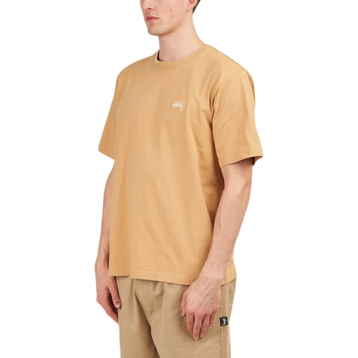 Stüssy Stock Logo SS Crew Shirt (Braun) - Allike Store