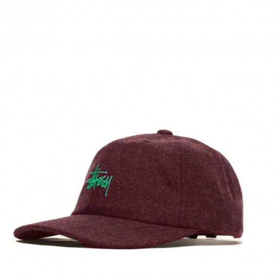 Stüssy Stock Wool Low Pro Cap (Mauve) - Allike Store