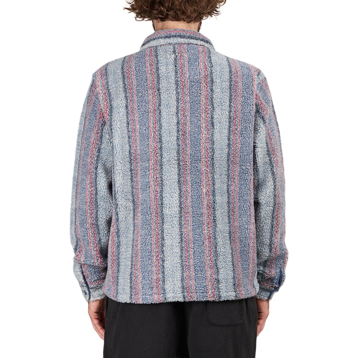 Stüssy Stripe Sherpa Shirt (Blau) - Allike Store