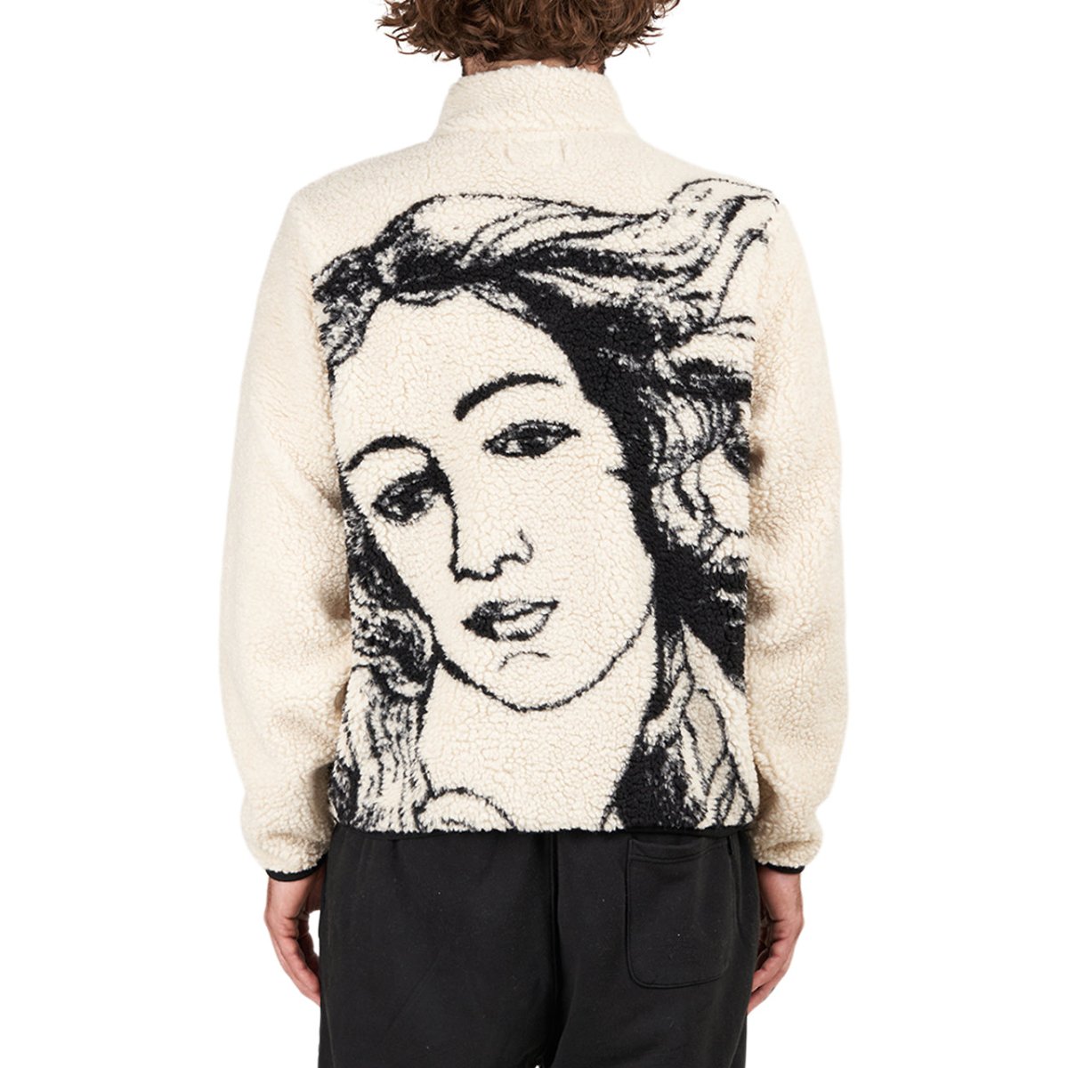 Stüssy Venus Jacquard Sherpa Jacket (Weiß) - Allike Store