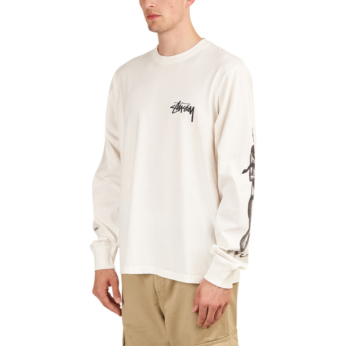 Stüssy Venus Pigment Dyed Longsleeve (Weiss) - Allike Store