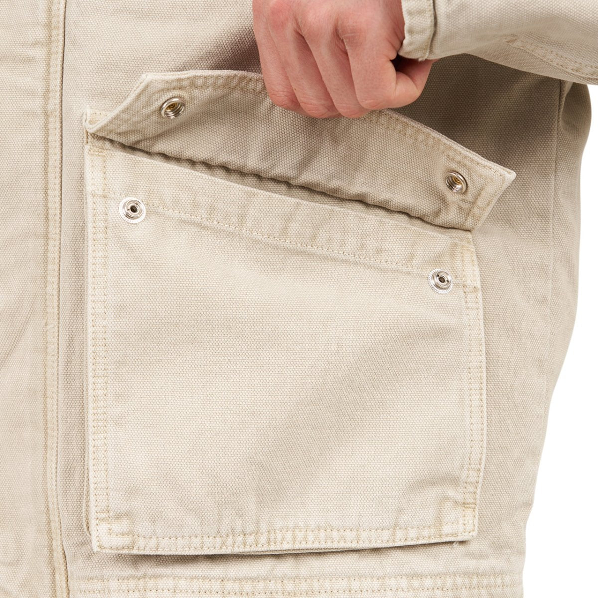 Stüssy Washed Canvas Shop Jacket (Beige) - Allike Store
