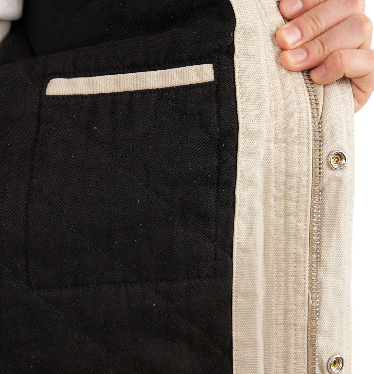 Stüssy Washed Canvas Shop Jacket (Beige) - Allike Store