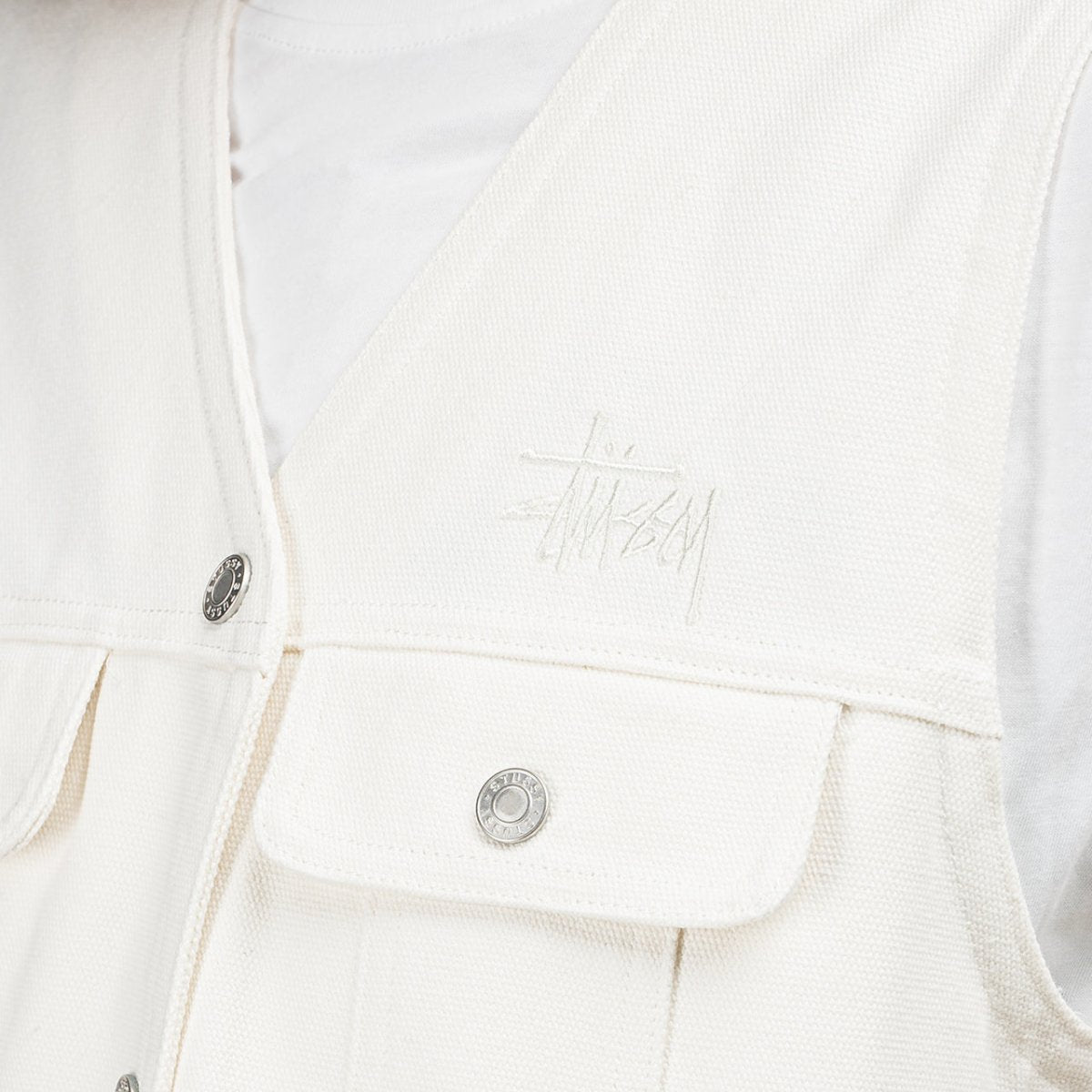 Stüssy WMNS Canvas Work Vest (Cream) - Allike Store