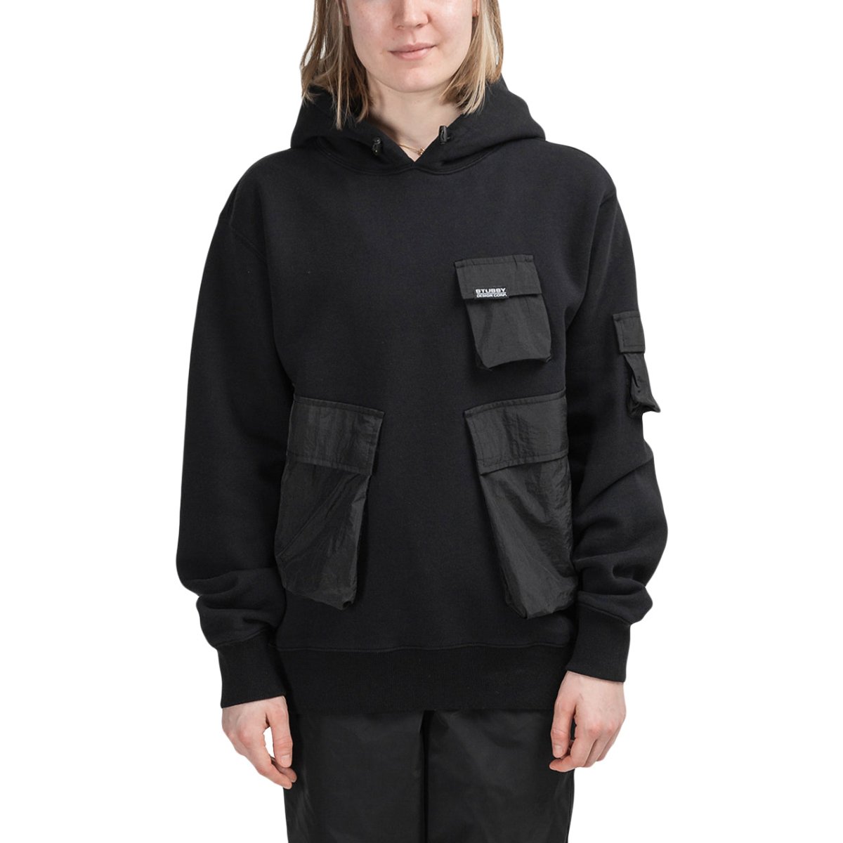 Stüssy WMNS Cargo Fleece Hoodie (Schwarz) - Allike Store