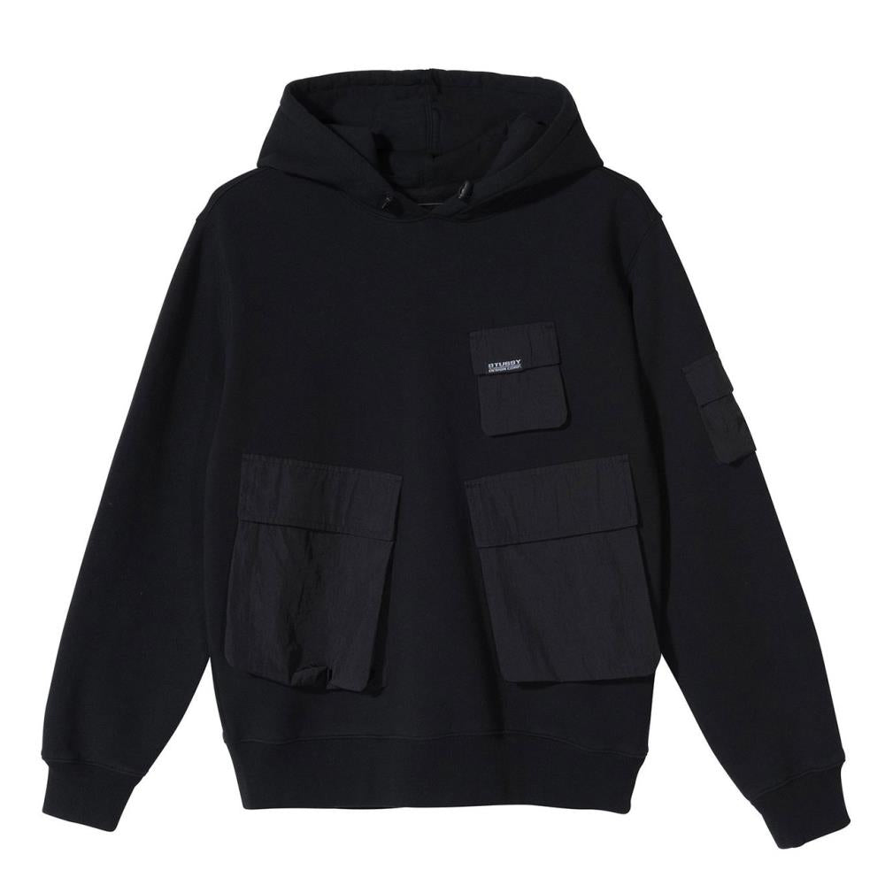 Stüssy WMNS Cargo Fleece Hoodie (Schwarz) - Allike Store