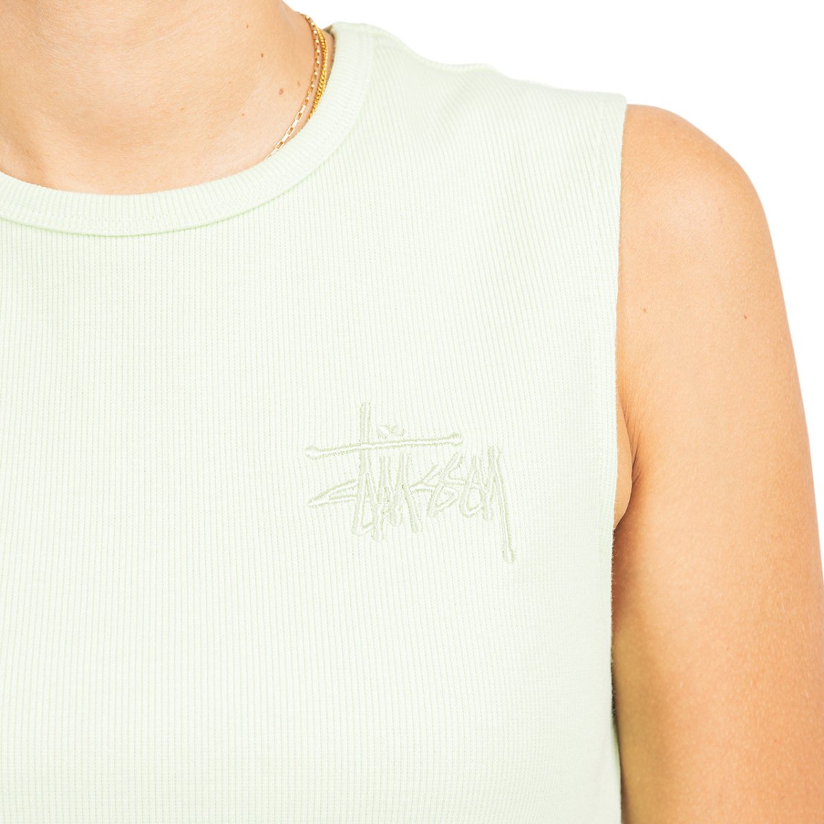 Stüssy WMNS Marcel Sleeveless Shirt (Mint) - Allike Store