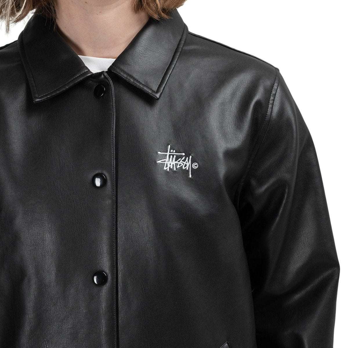 Stüssy WMNS Pu Coach Jacket (Black)  - Allike Store