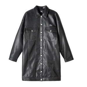 Stüssy WMNS PU Trucker Dress (Schwarz) - Allike Store
