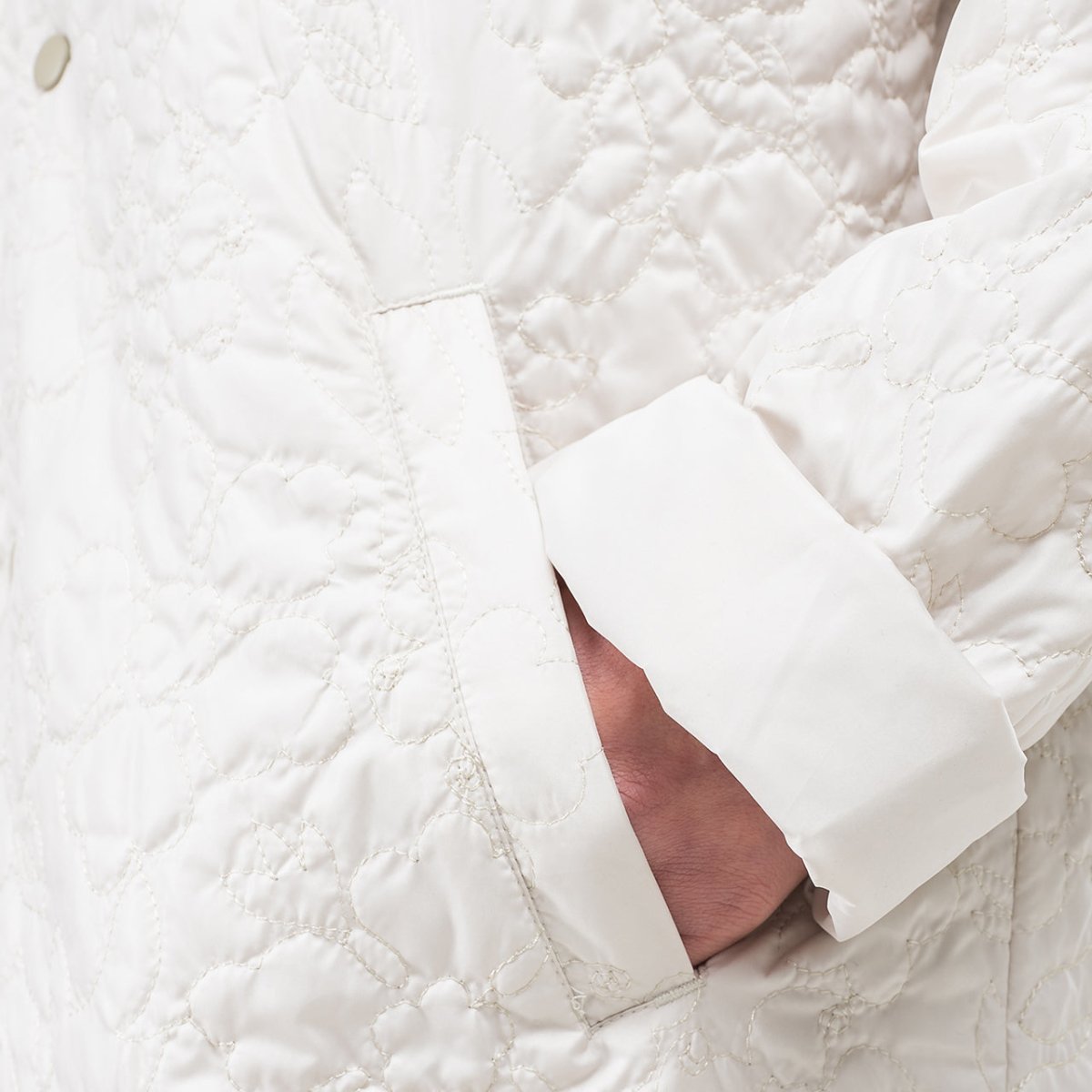 Stüssy WMNS Ritters Long Quilted Jacket (Cream) - Allike Store