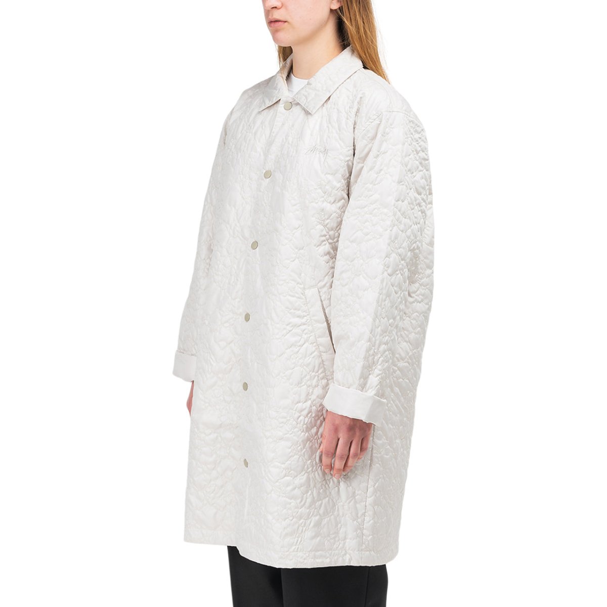 Stüssy WMNS Ritters Long Quilted Jacket (Cream) - Allike Store