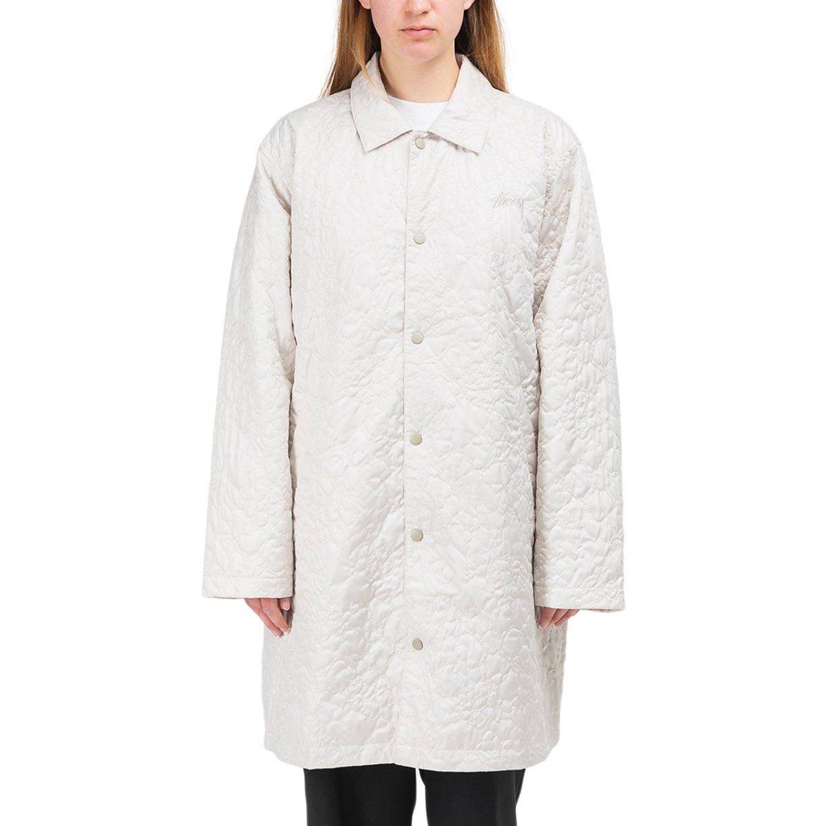 Stüssy WMNS Ritters Long Quilted Jacket (Cream) - Allike Store