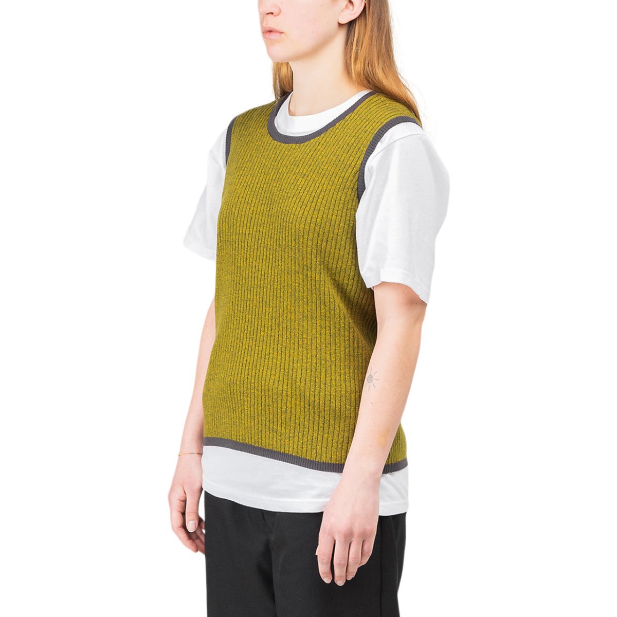 Stüssy WMNS Talo Sweater Vest (Olive / Schwarz) - Allike Store