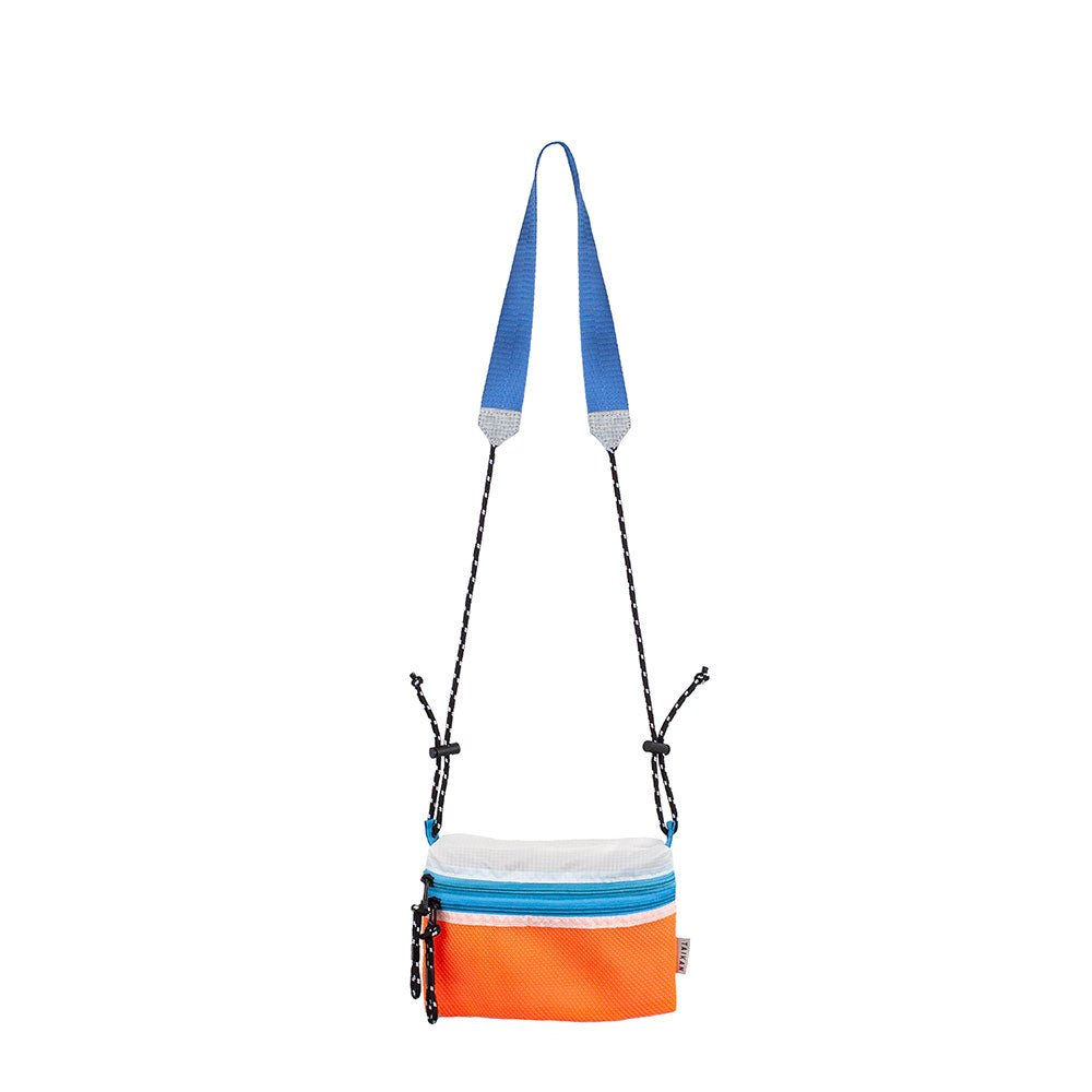 Taikan Sacoche Small Bag (Orange / Weiss/ Teal) - Allike Store