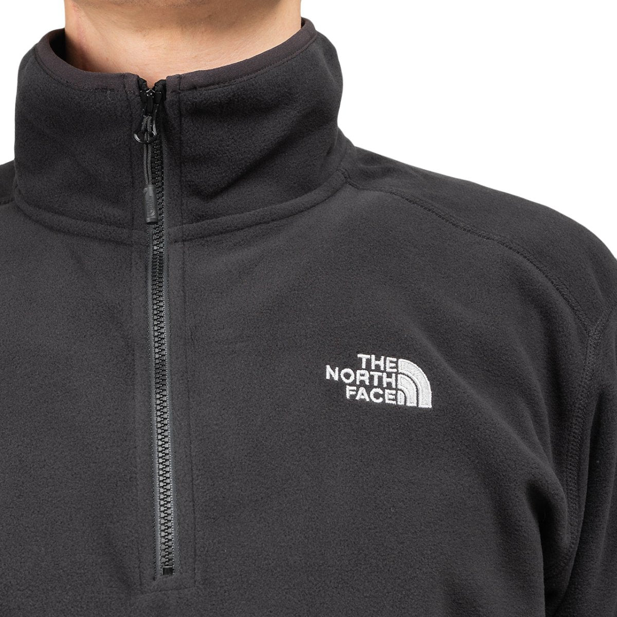 The North Face 100 Glacier 1/4 Zip Fleece Pullover (Schwarz) - Allike Store