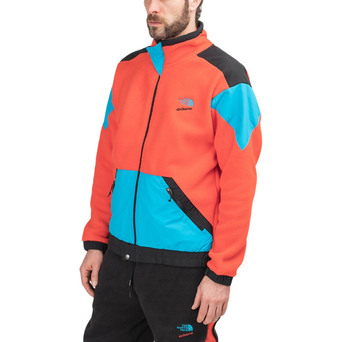 The North Face 90 Extreme Fleece Jacket (Rot / Blau) - Allike Store