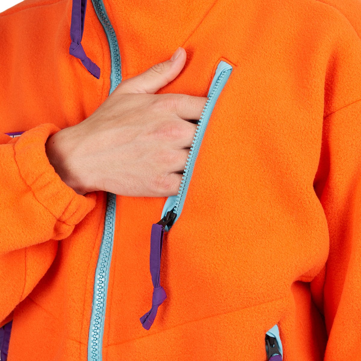 The North Face CTAE Fleece Full Zip Jacket (Orange)  - Allike Store