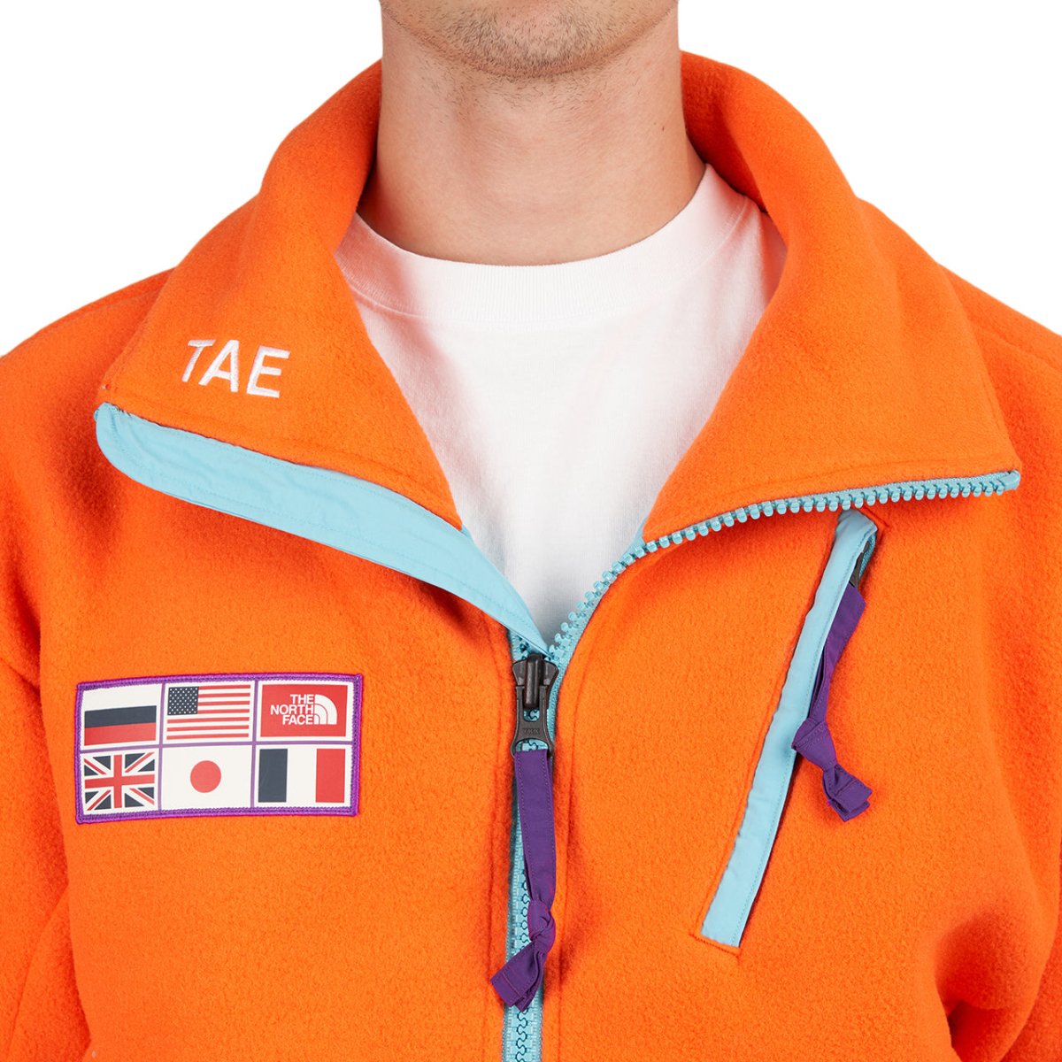 The North Face CTAE Fleece Full Zip Jacket (Orange)  - Allike Store