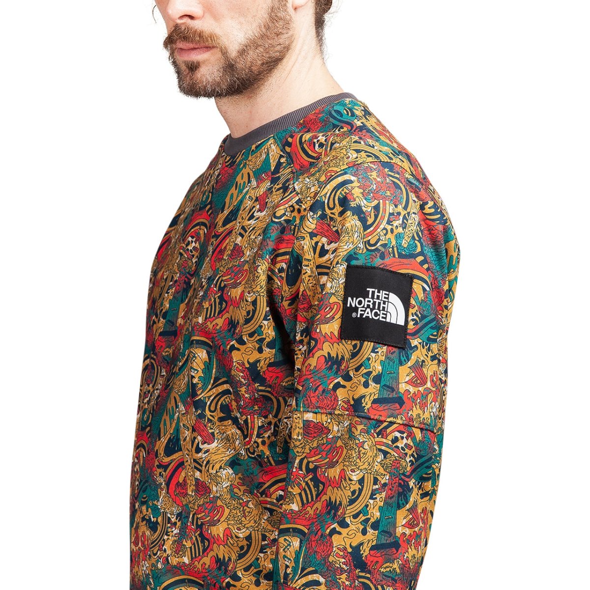 The North Face Fine Crew Sweat (Gelb / Grau)  - Allike Store