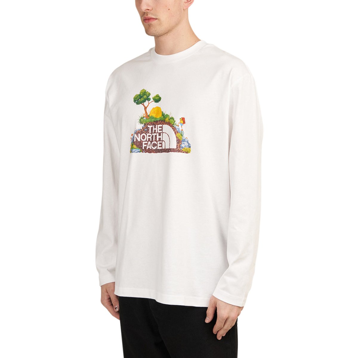 The North Face Heritage LS Graphic Tee (Weiss) - Allike Store