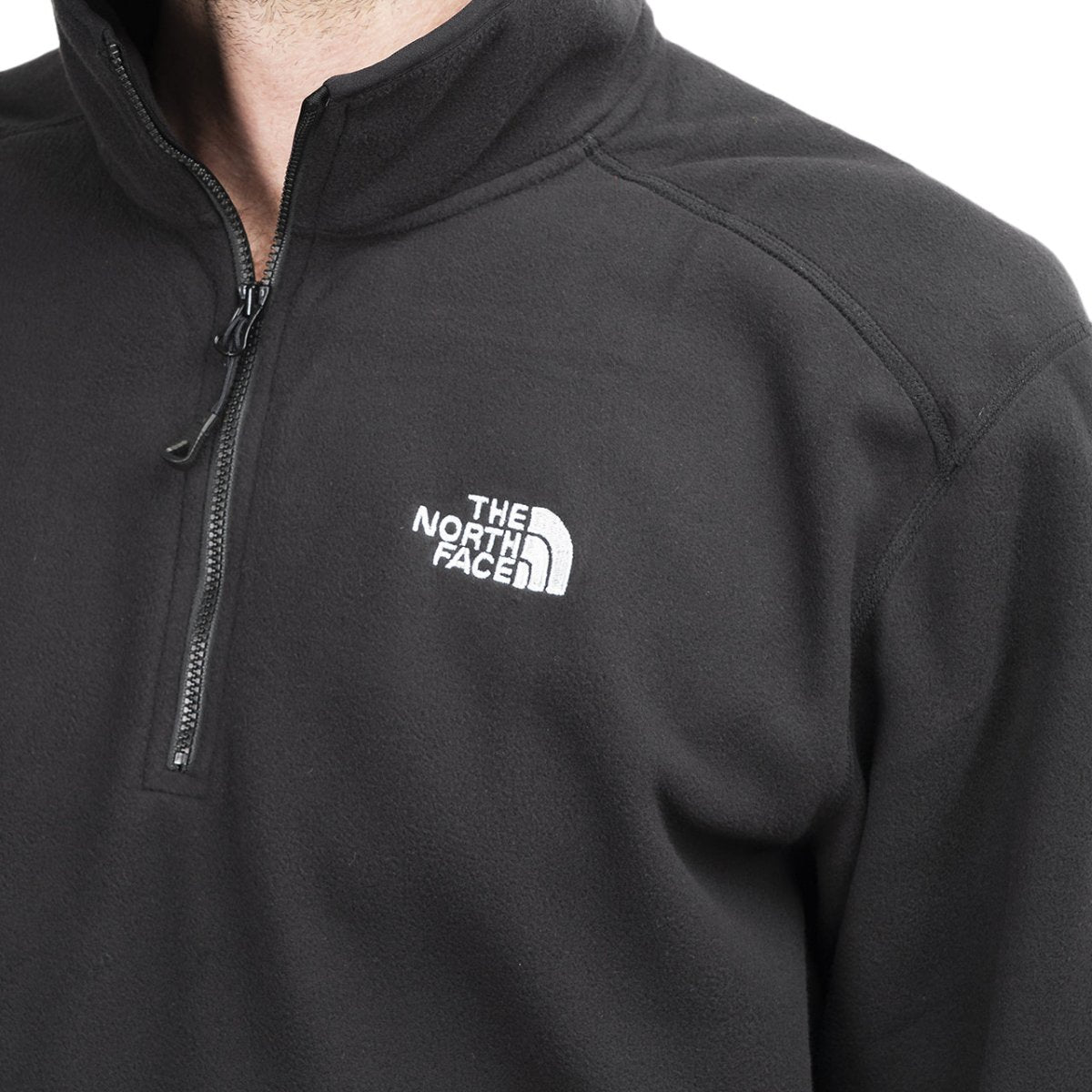 The North Face M 100 Glacier 1/4 ZIP TNF (Schwarz) - Allike Store