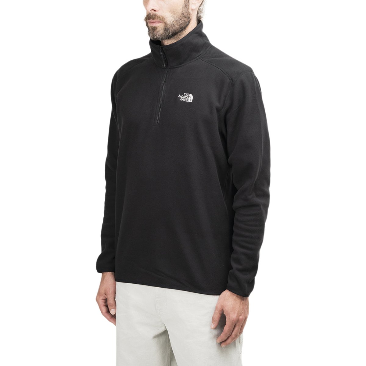 The North Face M 100 Glacier 1/4 ZIP TNF (Schwarz) - Allike Store