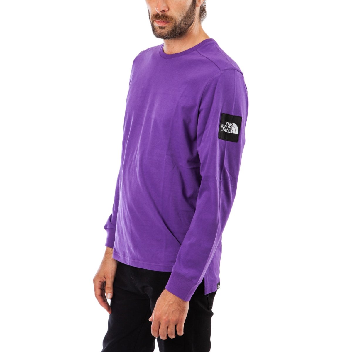 The North Face M LS Fine 2 Tee (Lila)  - Allike Store