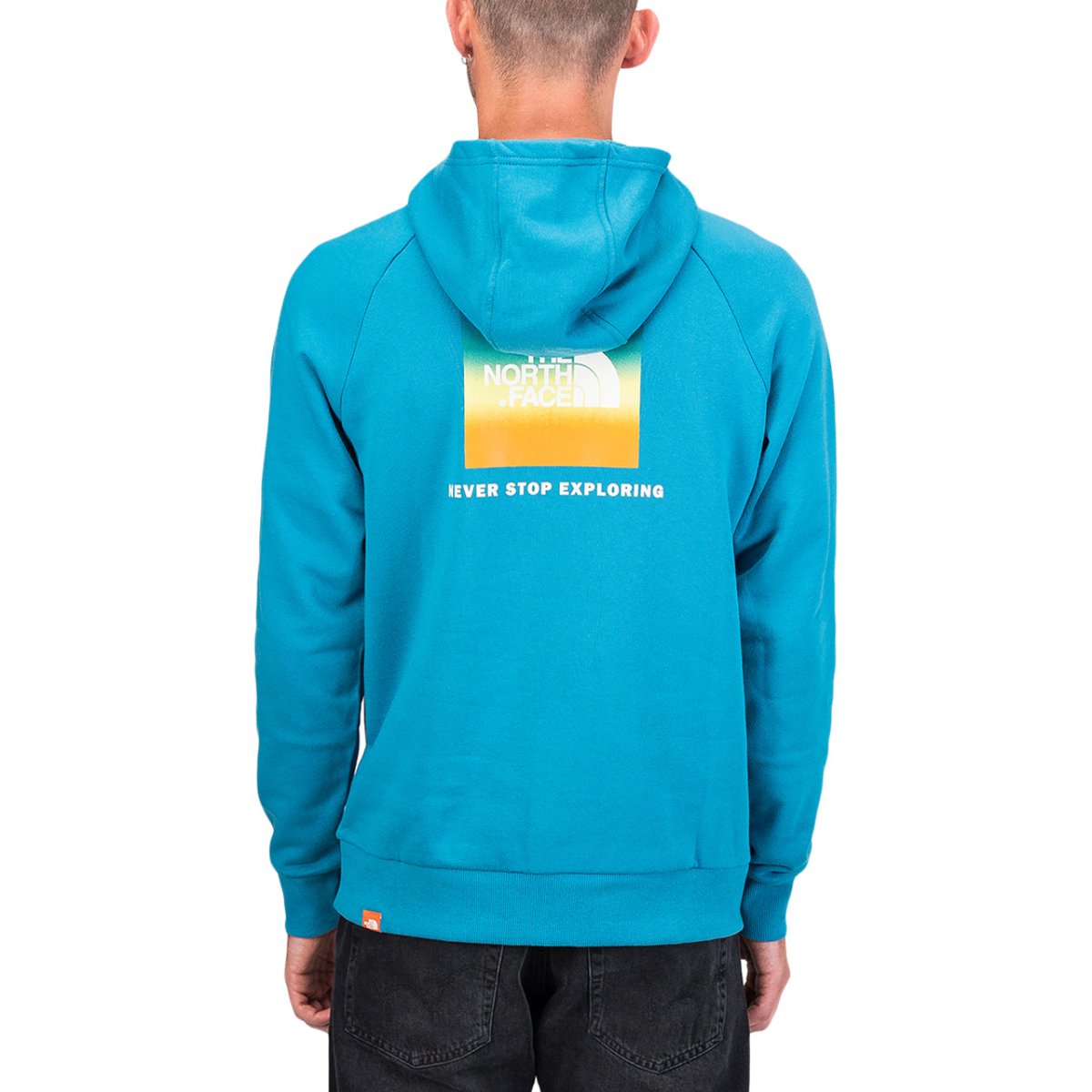 The North Face M Raglan Red Box Hoodie (Blau / Weiß) - Allike Store