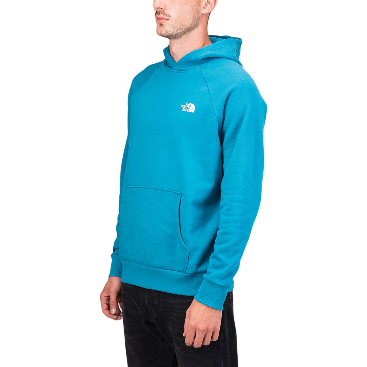 The North Face M Raglan Red Box Hoodie (Blau / Weiß) - Allike Store