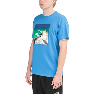 The North Face M SS Himalayan Summits Tee (Blau) - Allike Store