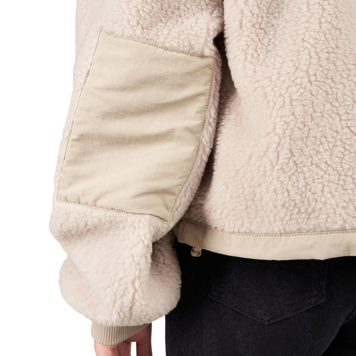 The North Face Platte Sherpa 1/4 Zip (Creme)  - Allike Store