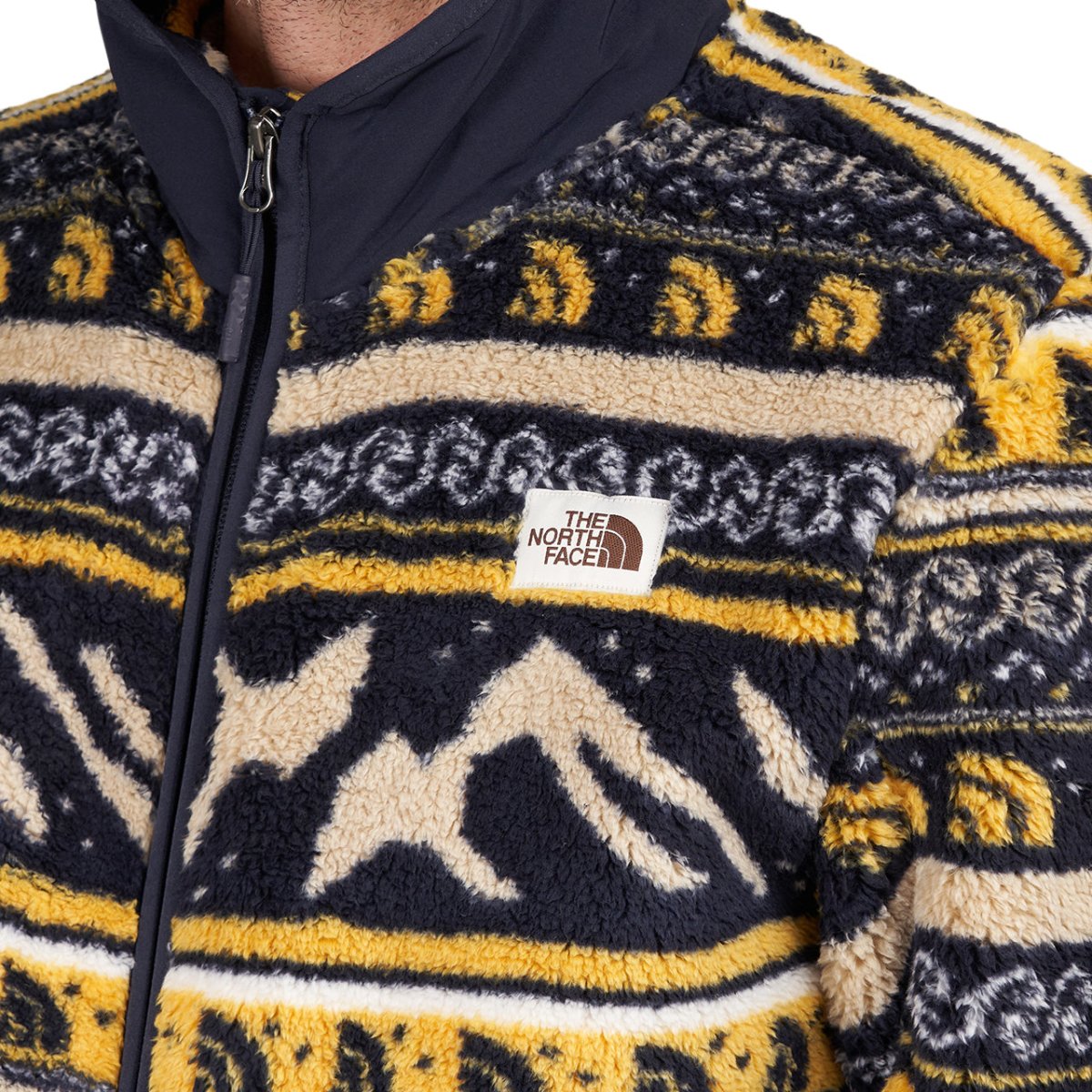 The North Face Printed Campshire Full Zip Jacket (Schwarz / Fairisle) - Allike Store