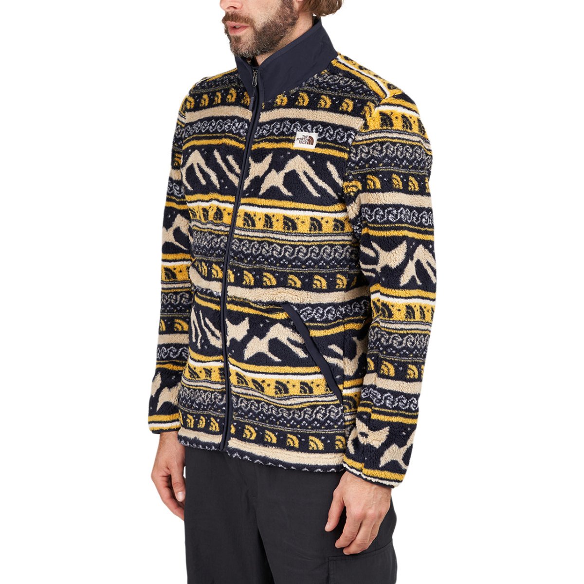 The North Face Printed Campshire Full Zip Jacket (Schwarz / Fairisle)  - Allike Store