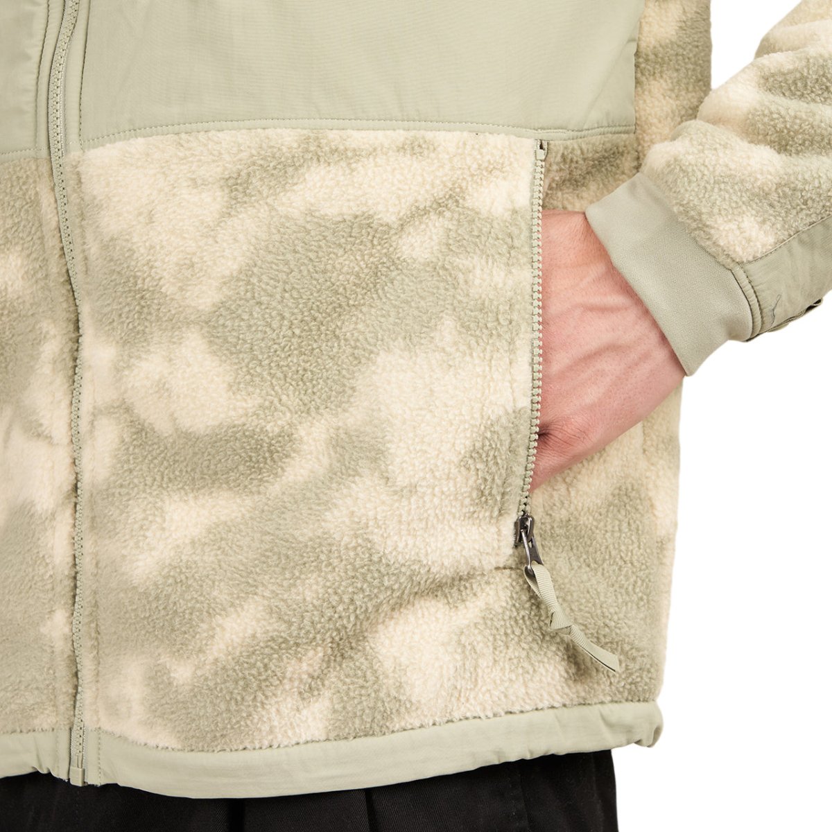 The North Face Printed Denali 2 Fleece Jacket (Beige / Grün)  - Allike Store