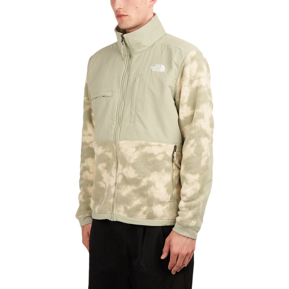 The North Face Printed Denali 2 Fleece Jacket (Beige / Grün)  - Allike Store