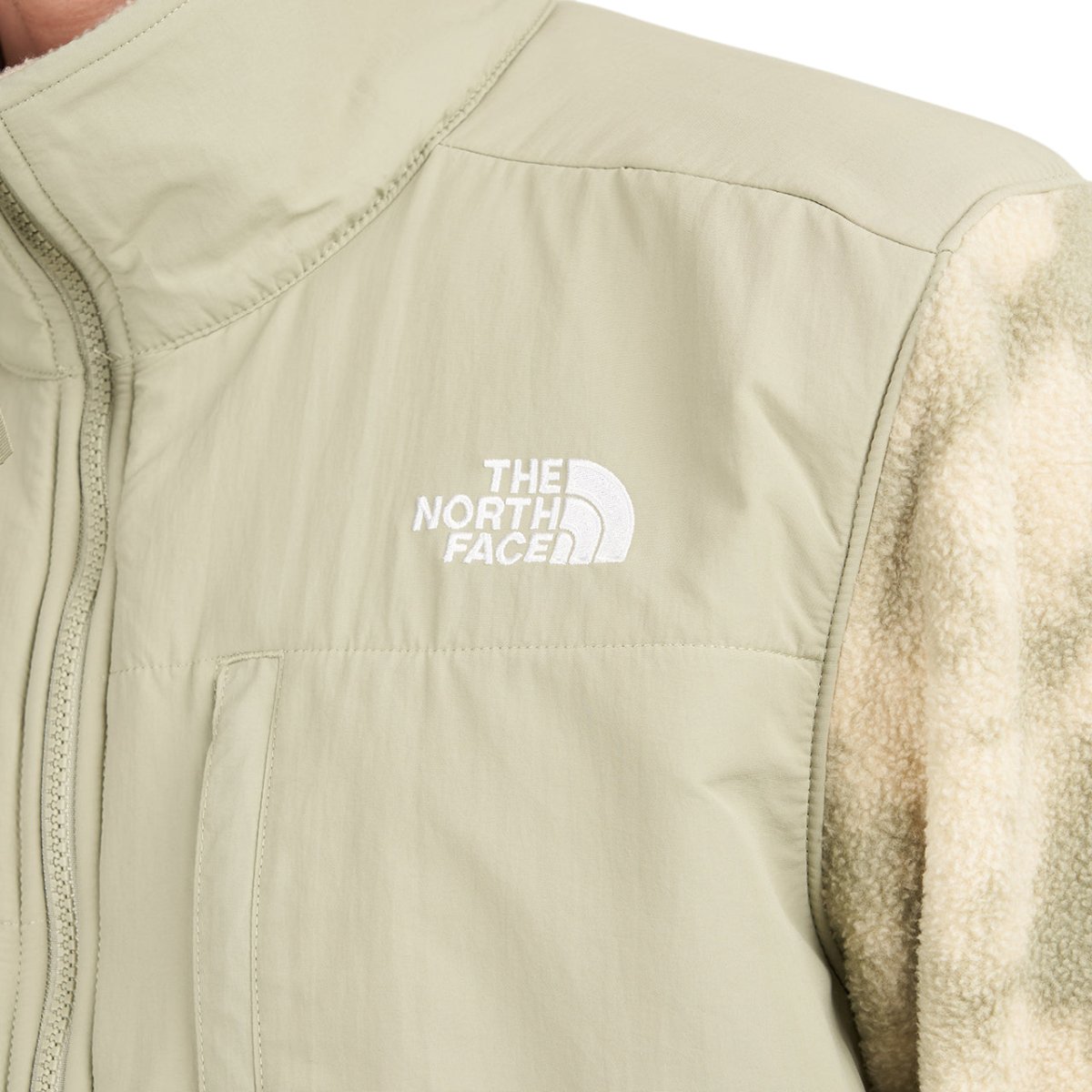 The North Face Printed Denali 2 Fleece Jacket (Beige / Grün) - Allike Store