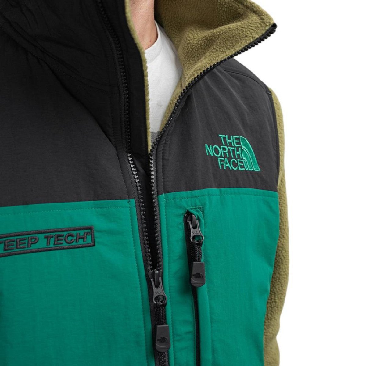 The North Face Steep Tech 1/2 Zip Pullover (Olive / Schwarz)  - Allike Store