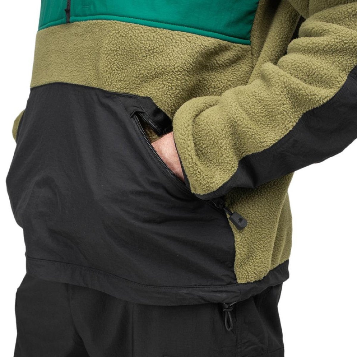 The North Face Steep Tech 1/2 Zip Pullover (Olive / Schwarz) - Allike Store