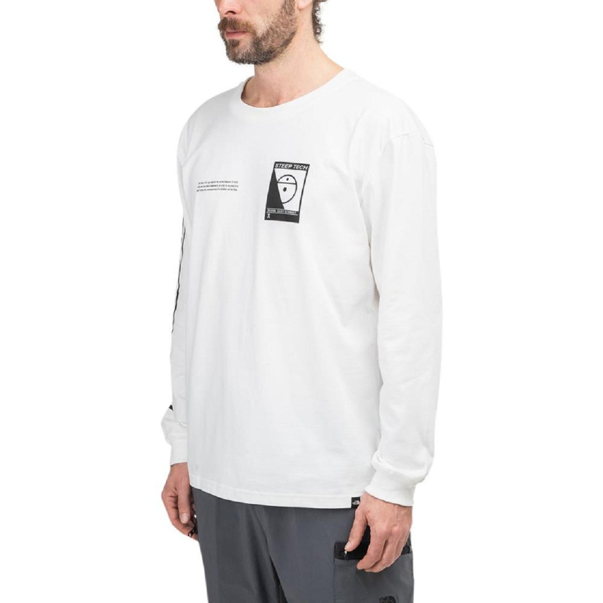 The North Face Steep Tech Longsleeve (Weiß) - Allike Store