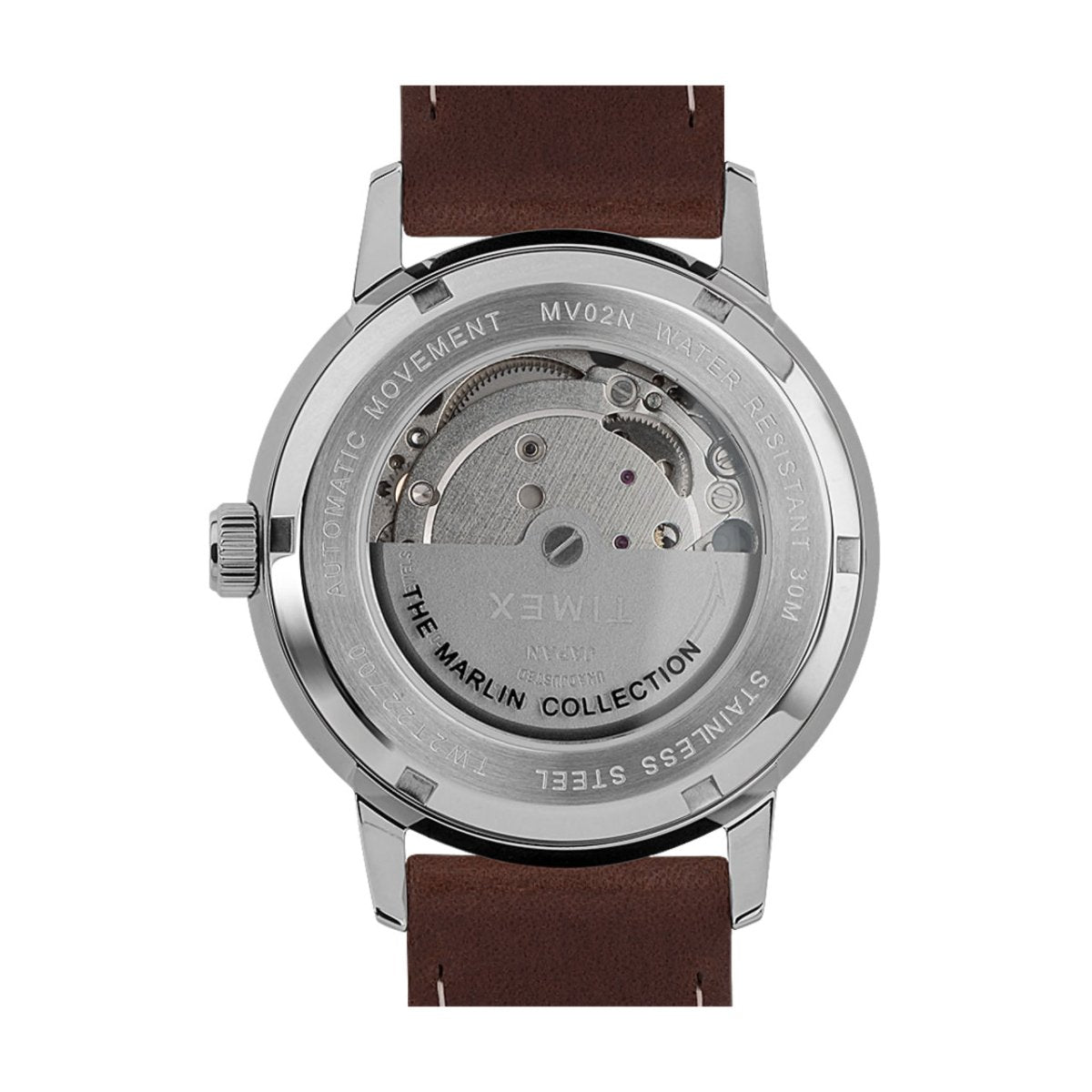 Timex Archive Marlin Automatic 40mm Leather Strap (Braun / Silber) - Allike Store