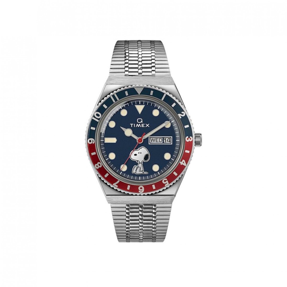 Timex Archive Q Reissue x Peanuts 38mm (Stahl / Blau) - Allike Store